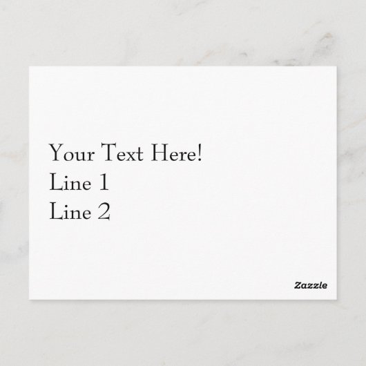 Porzellan Clown Custom Postcard Postkarte (Rückseite)