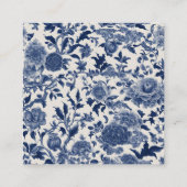 Porzellan Elegante: Hochzeit mit Blumen Begleitkarte (Rückseite)