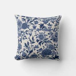 Porzellan-Elegante individuell anpassbar: Blauer B Kissen