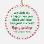 Porzellan Feiertage Weihnachtsschmuck Personalisie (Vorne)