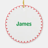 Porzellan Feiertage Weihnachtsschmuck Personalisie (Hinten)