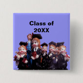 Porzellan Figurines Abschluss Klasse 20XX Button (Vorderseite)