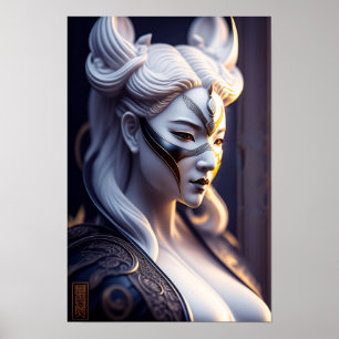 Porzellan Frau Poster