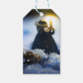 Porzellan im Schnee X Geschenkanhänger (Vorderseite)