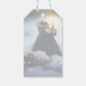 Porzellan im Schnee X Geschenkanhänger (Rückseite)