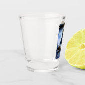 Porzellan im Schnee X Schnapsglas (Links)