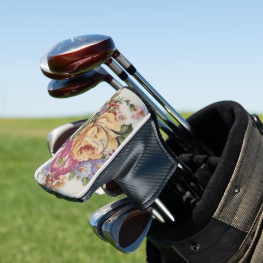 Porzellan Inspiriert Blumengolfkopfabdeckung Golf Headcover (In Situ)
