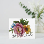 Porzellan Inspiriert Blumenladen Postkarte (Stehend Vorderseite)