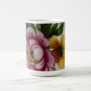 Porzellan-Inspirierte Blumenmuster Kaffeetasse
