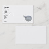 Porzellan-Mörser-Sockel Visitenkarte (Vorne/Hinten)