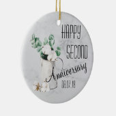 Porzellan-Ornament Keramik Ornament (Rechts)