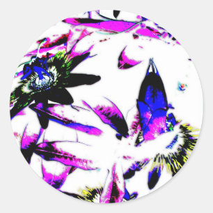 Porzellan Passiflora Blume - Aufkleber