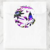 Porzellan Passiflora Blume - Aufkleber (Tasche)