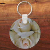 Porzellan-Rose - Schlüsselkette Schlüsselanhänger (Vorderseite)