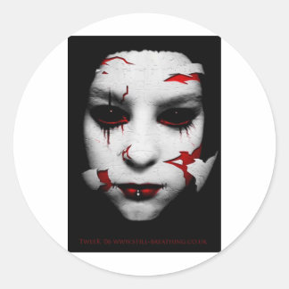 Porzellan Runder Aufkleber