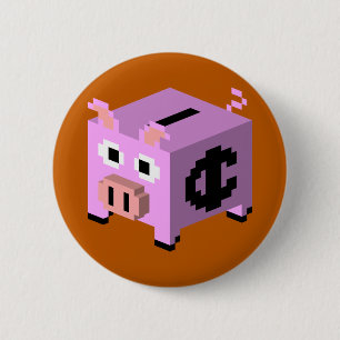 Porzellan-Schweinefleisch Button