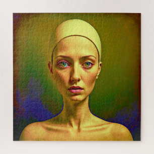 Porzellan-Soul - Farbiges Portrait Puzzle
