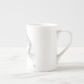 Porzellan-Tasse mit Pferdedarstellung Porzellantasse (Rechts)