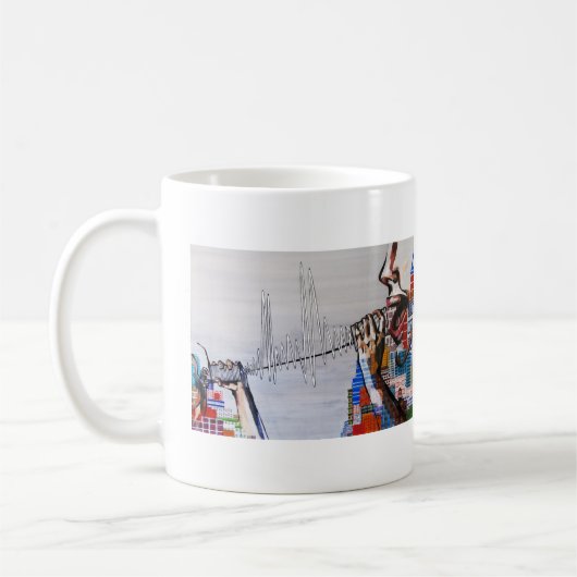 Porzellan-Tasse P.S. SPHR (11 Unze) Kaffeetasse (Links)