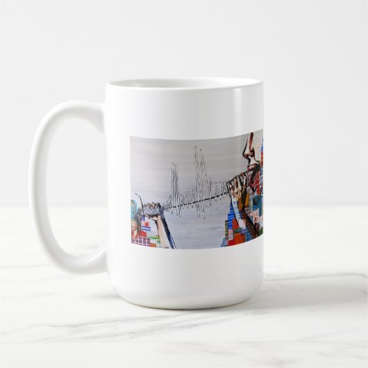 Porzellan-Tasse P.S. SPHR (15 Unze) Kaffeetasse (Links)