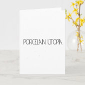 Porzellan Utopie Karte (Gelbe Blume)