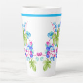 Porzellanbeeren auf einer großen Latte-Tasse Milchtasse (Vorderseite)