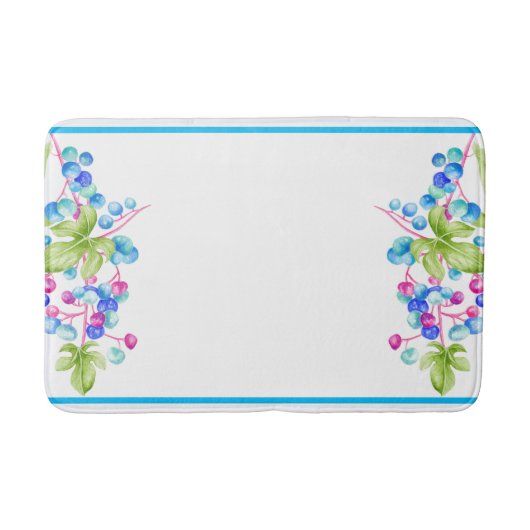 Porzellanberries auf einer Badematte (Vorderseite)