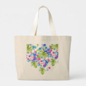 Porzellanberries auf einer Jumbo-Lebensmitteltasch Jumbo Stoffbeutel (Rückseite)