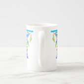 Porzellanberries auf einer Knochen-China-Tasse Porzellantasse (Rückseite)