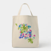 Porzellanberries auf einer Tasche (Rückseite)