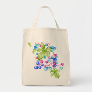 Porzellanberries auf einer Tasche