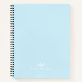 Porzellanblau Notizblock