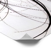 Porzellangesicht mit gefesseltem Herzen. Poster (Ecke)