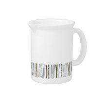 Porzellanpitcher mit Gibson Print aus dem Mittelal