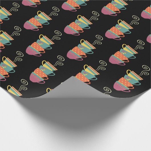 Porzellanpuppen, Tee, Kaffee, Dampf Geschenkpapier (Ecke)