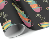 Porzellanpuppen, Tee, Kaffee, Dampf Geschenkpapier (Rolleneckpunkt)