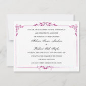 Porzellanrahmen Fuchsia Einladung (Rückseite)