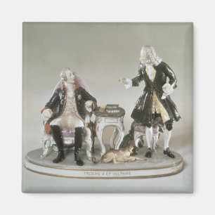 Porzellanzahl von Frederick II von Preußen Magnet