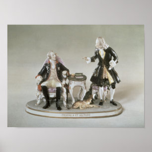 Porzellanzahl von Frederick II von Preußen Poster