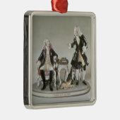 Porzellanzahl von Frederick II von Preußen Silbernes Ornament (Rechts)