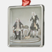 Porzellanzahl von Frederick II von Preußen Silbernes Ornament (Links)