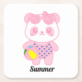 Posa vasos Lotus Vacation Rechteckiger Pappuntersetzer