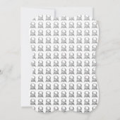 Posada Calavera Stiefel und Skull Einladung (Rückseite)