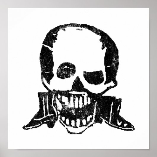 Posada Calavera Stiefel und Skull Poster (Vorne)