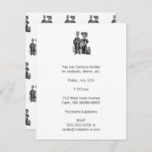 Posada Skeleton Einladung (Vorne/Hinten)