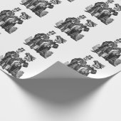 Posada-Skelett-Paare Geschenkpapier (Ecke)