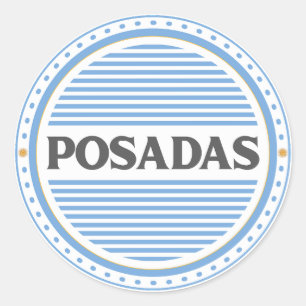 Posadas City Pride Emblem – Argentinische Identitä Runder Aufkleber