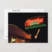 Posados Cafe Neon Sign Postkarte (Vorne/Hinten)