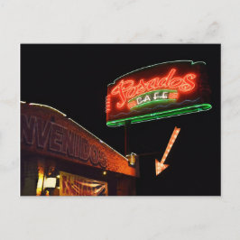 Posados Cafe Neon Sign Postkarte