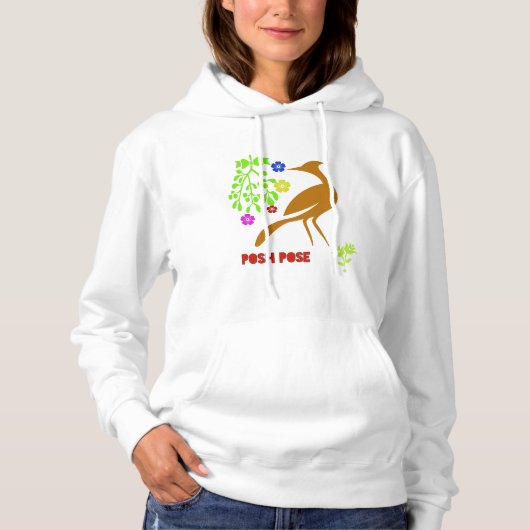 posante Pose Hoodie (Vorderseite)
